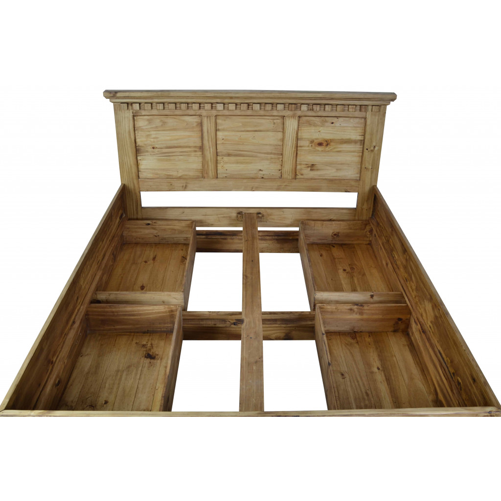 Bett Mexico Möbel Landhaus Massivholz Pinie Honig