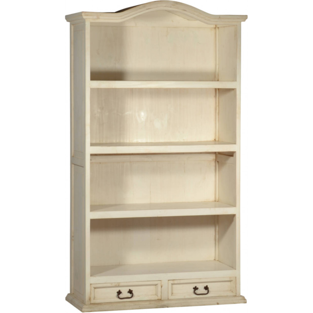 Bücherregal Mexico Möbel Landhaus Pinie Weiß