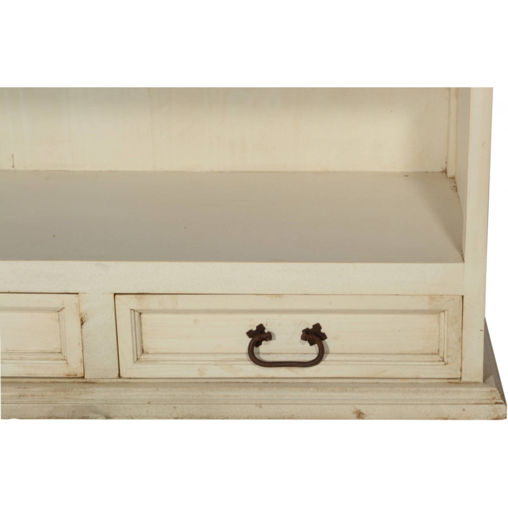 Bücherregal Mexico Möbel Landhaus Pinie Weiß