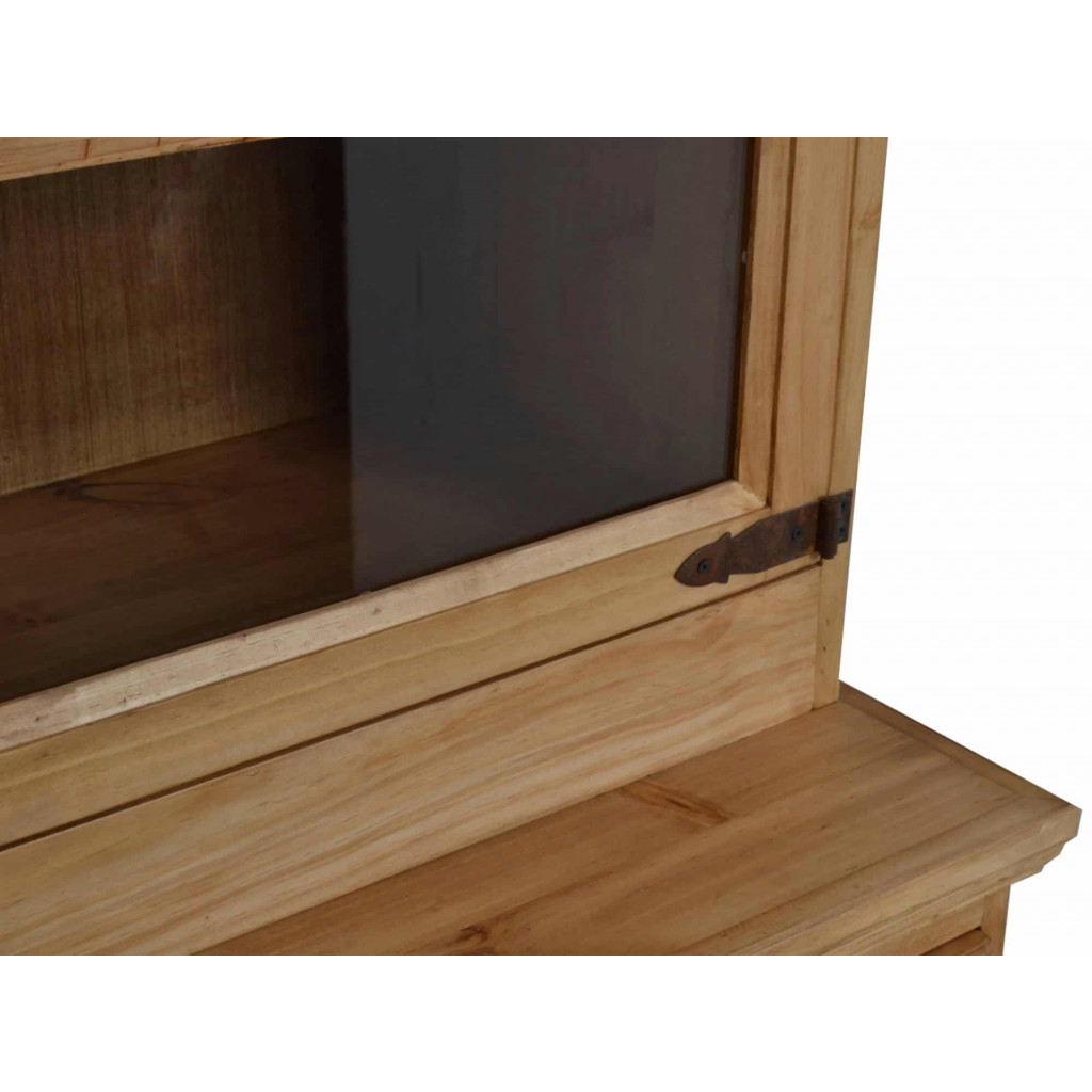 Buffet Mexico Möbel Landhaus Glas Massivholz Pinie Honig