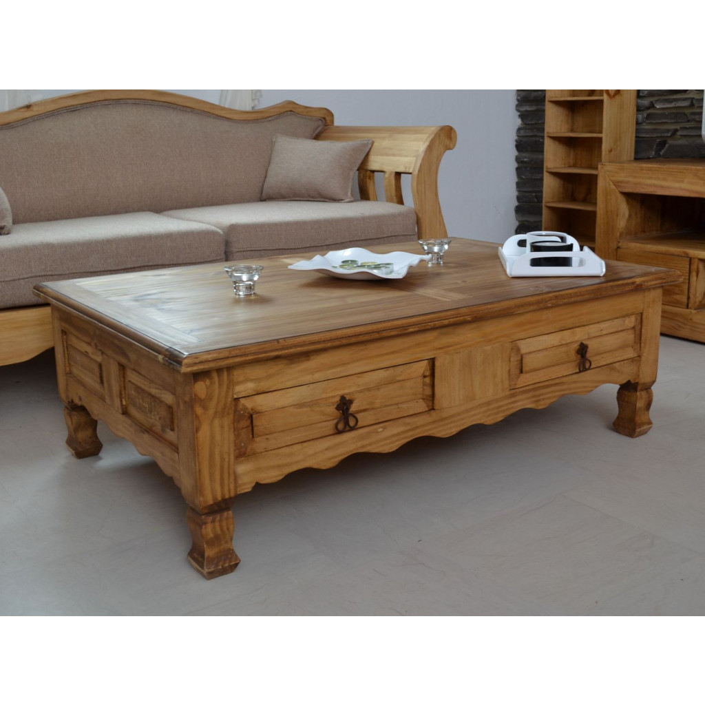 Couchtisch Mexico Möbel Landhaus Pinie Honig
