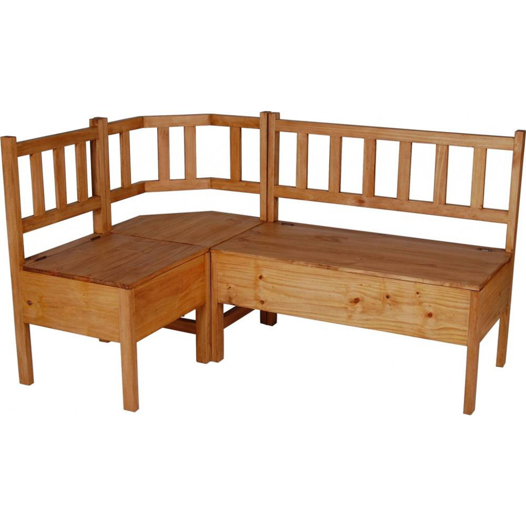 Eckbank Mexico Möbel Landhaus Pinie Honig