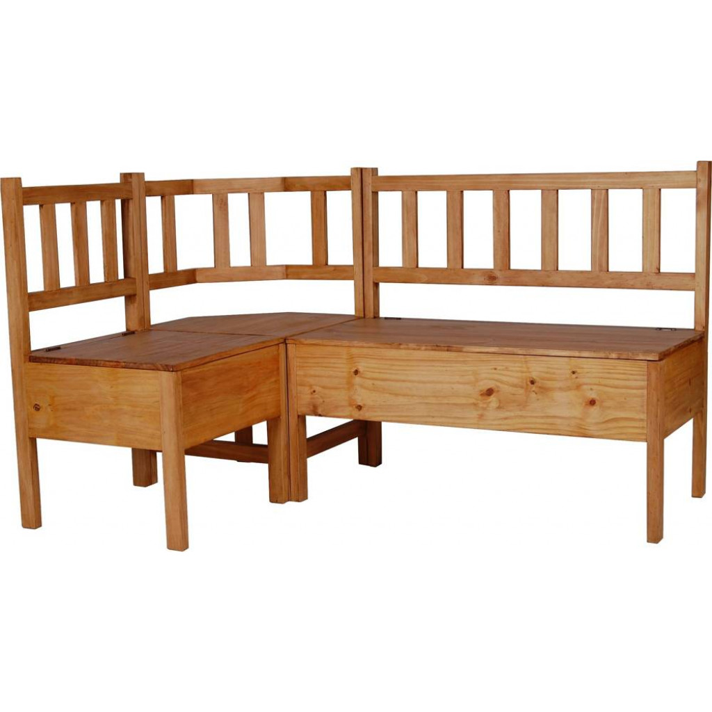 Eckbank Mexico Möbel Landhaus Pinie Honig