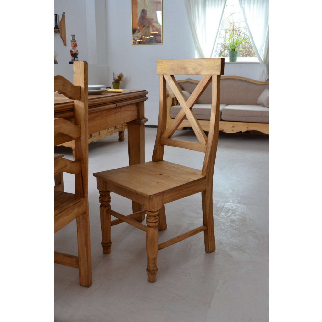 Esszimmerstuhl Mexico Möbel Landhaus Pinie Honig