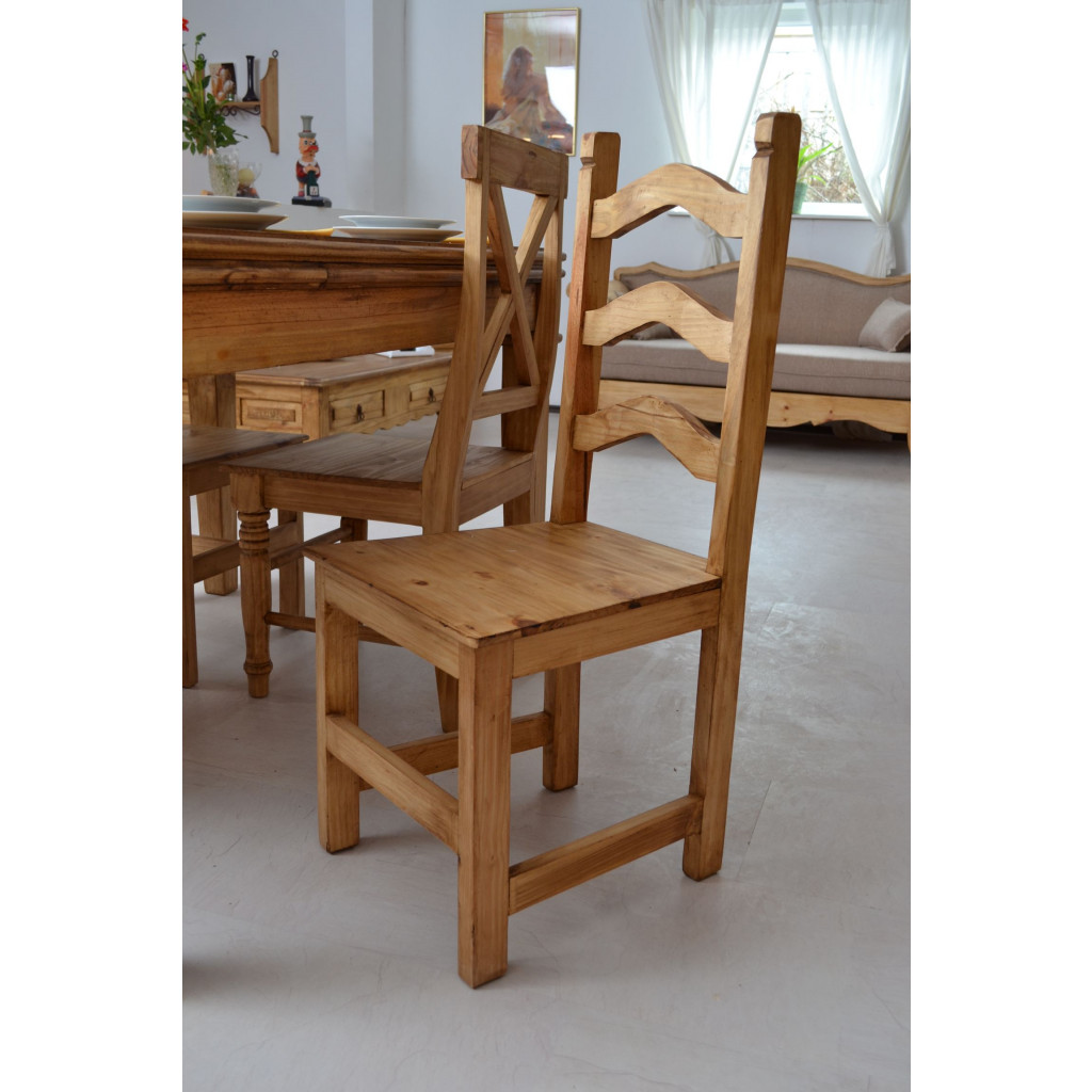 Esszimmerstuhl Mexico Möbel Landhaus Pinie Honig