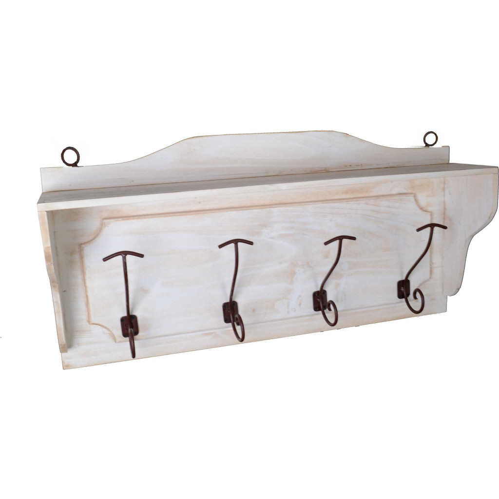 Garderobenhaken Mexico Möbel Landhaus Pinie Weiß