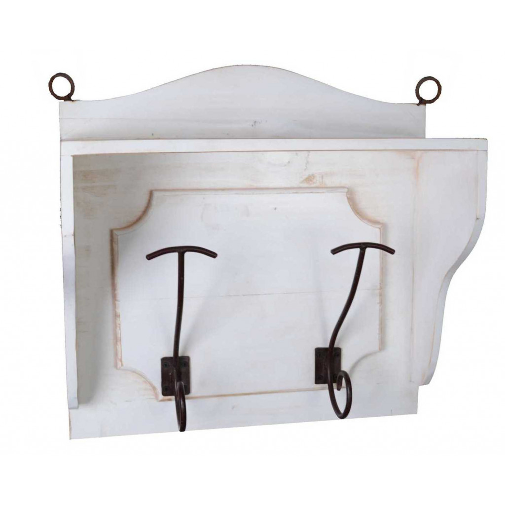 Garderobenhaken Mexico Möbel Landhaus Pinie Weiß