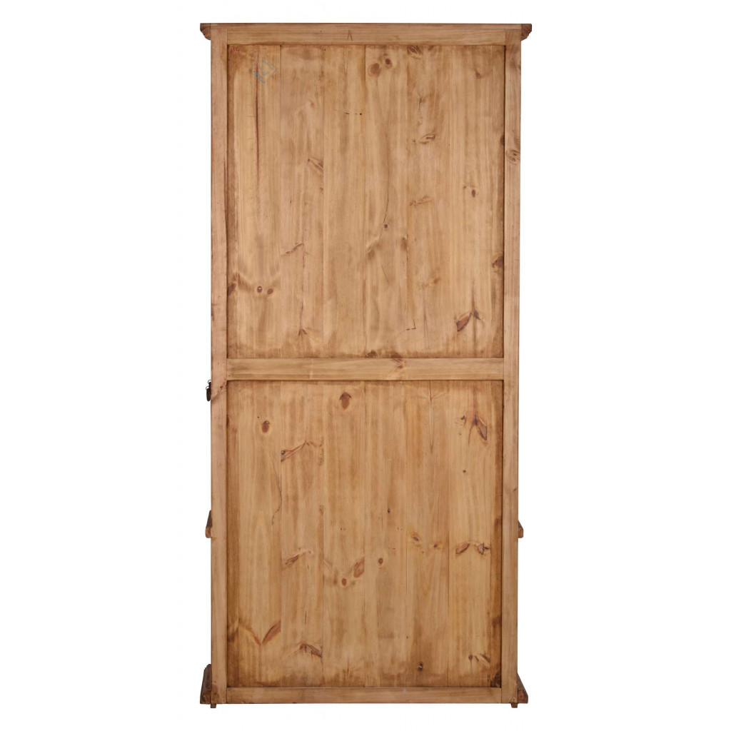 Garderobenschrank Mexico Möbel Landhaus Glas Massivholz Pinie Honig