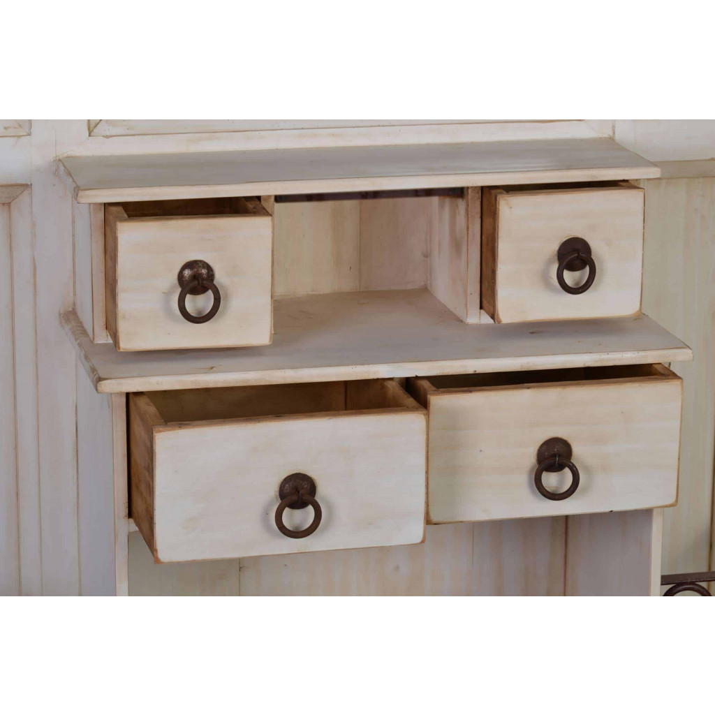 Garderobenschrank Mexico Möbel Landhaus Pinie Weiß