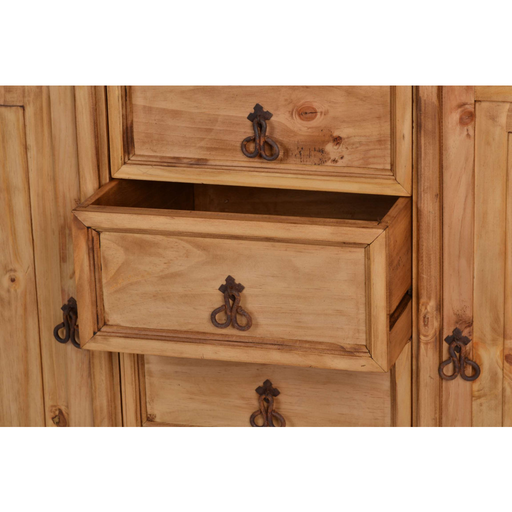 Highboard Mexico Möbel Landhaus Pinie Honig