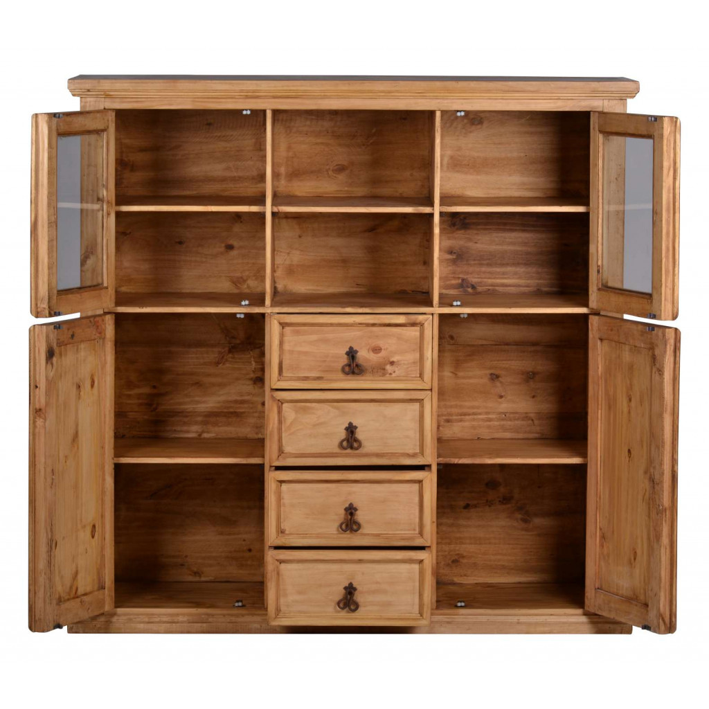 Highboard Mexico Möbel Landhaus Pinie Honig