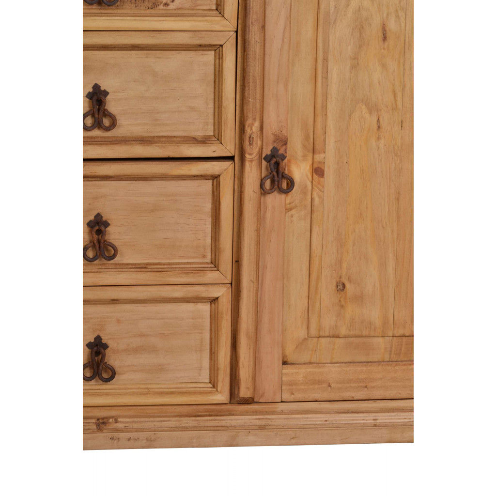 Highboard Mexico Möbel Landhaus Pinie Honig