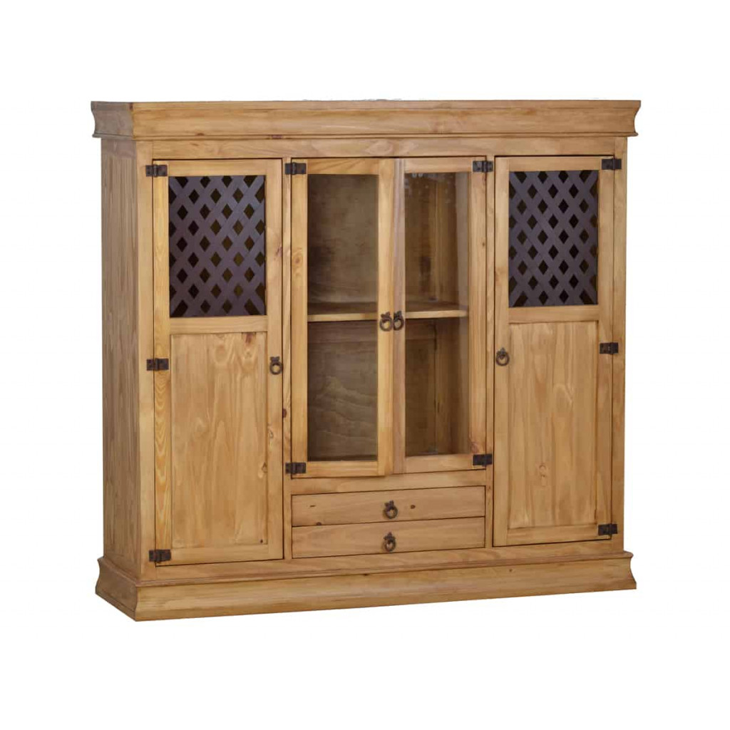 Highboard Mexico Möbel Landhaus Pinie Honig