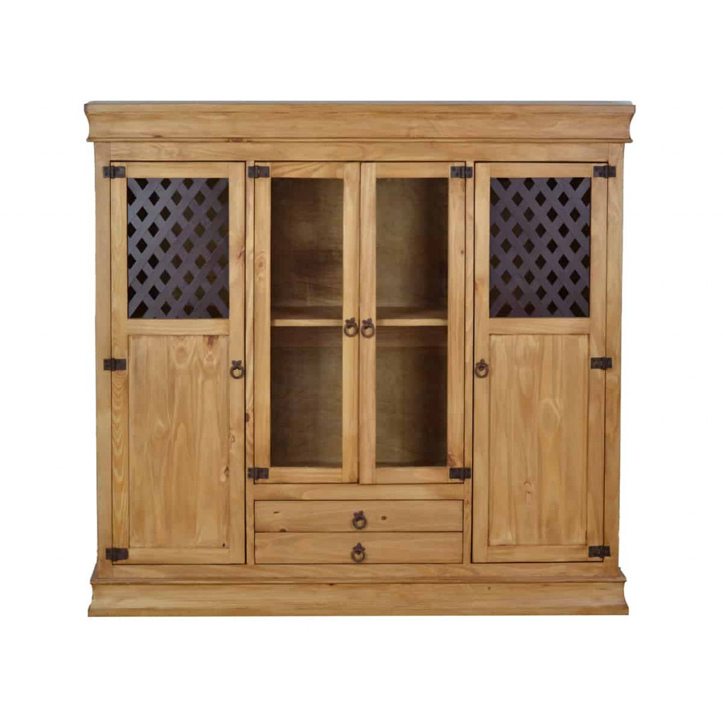 Highboard Mexico Möbel Landhaus Pinie Honig