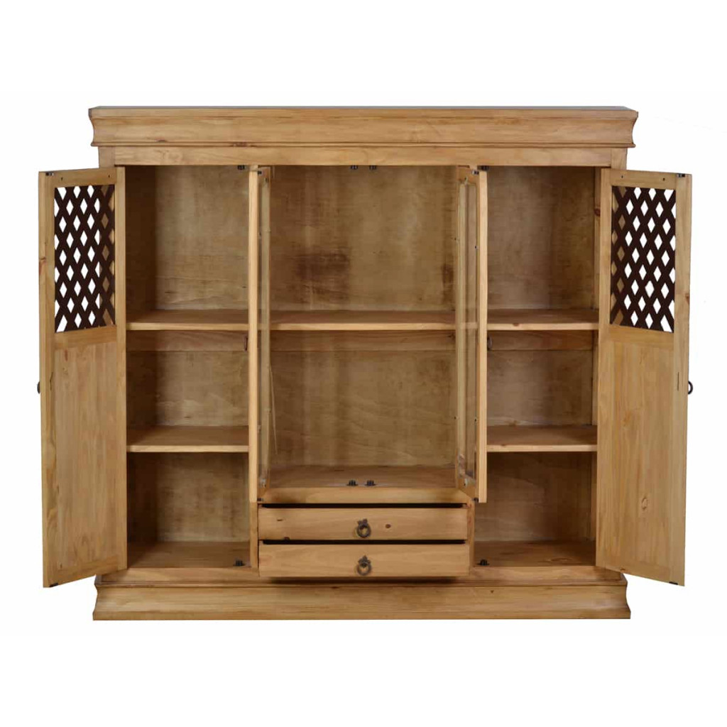 Highboard Mexico Möbel Landhaus Pinie Honig