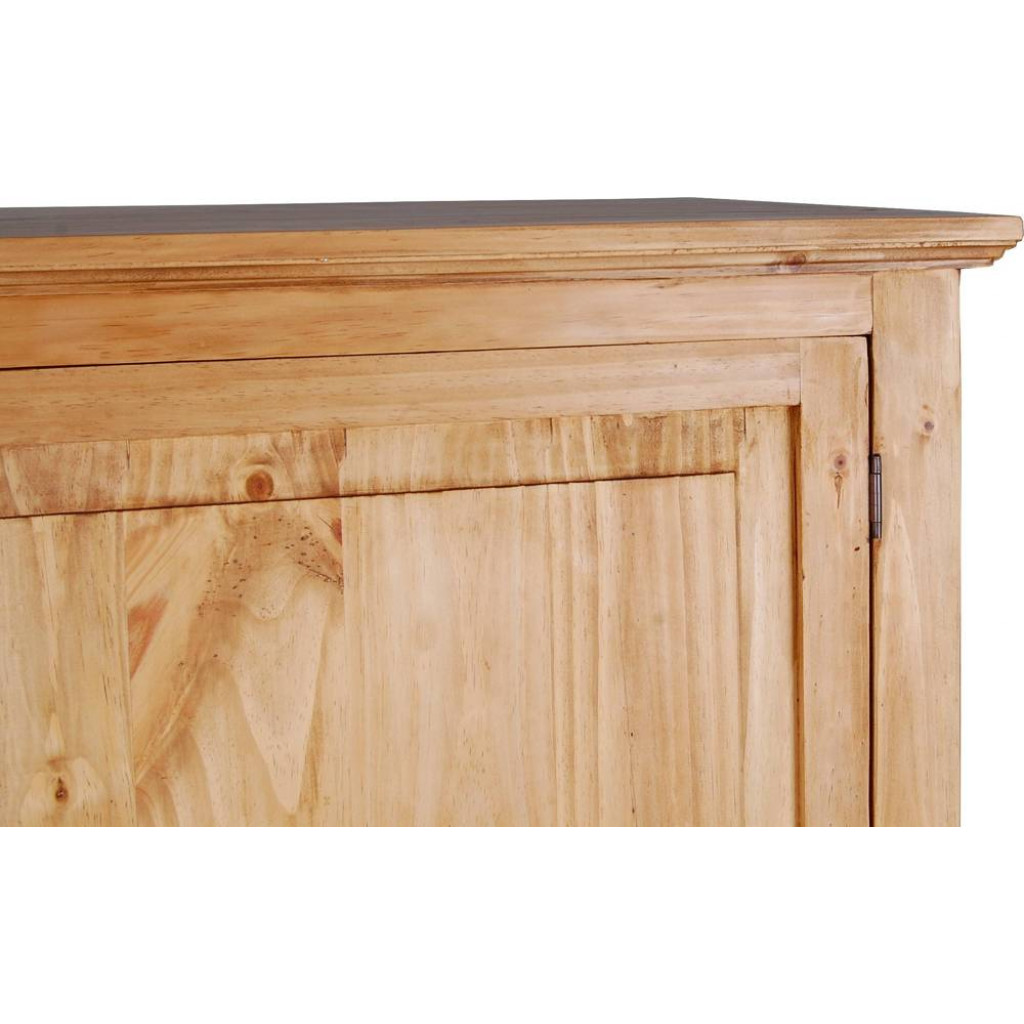 Hochschrank Mexico Möbel Landhaus Massivholz Pinie Honig