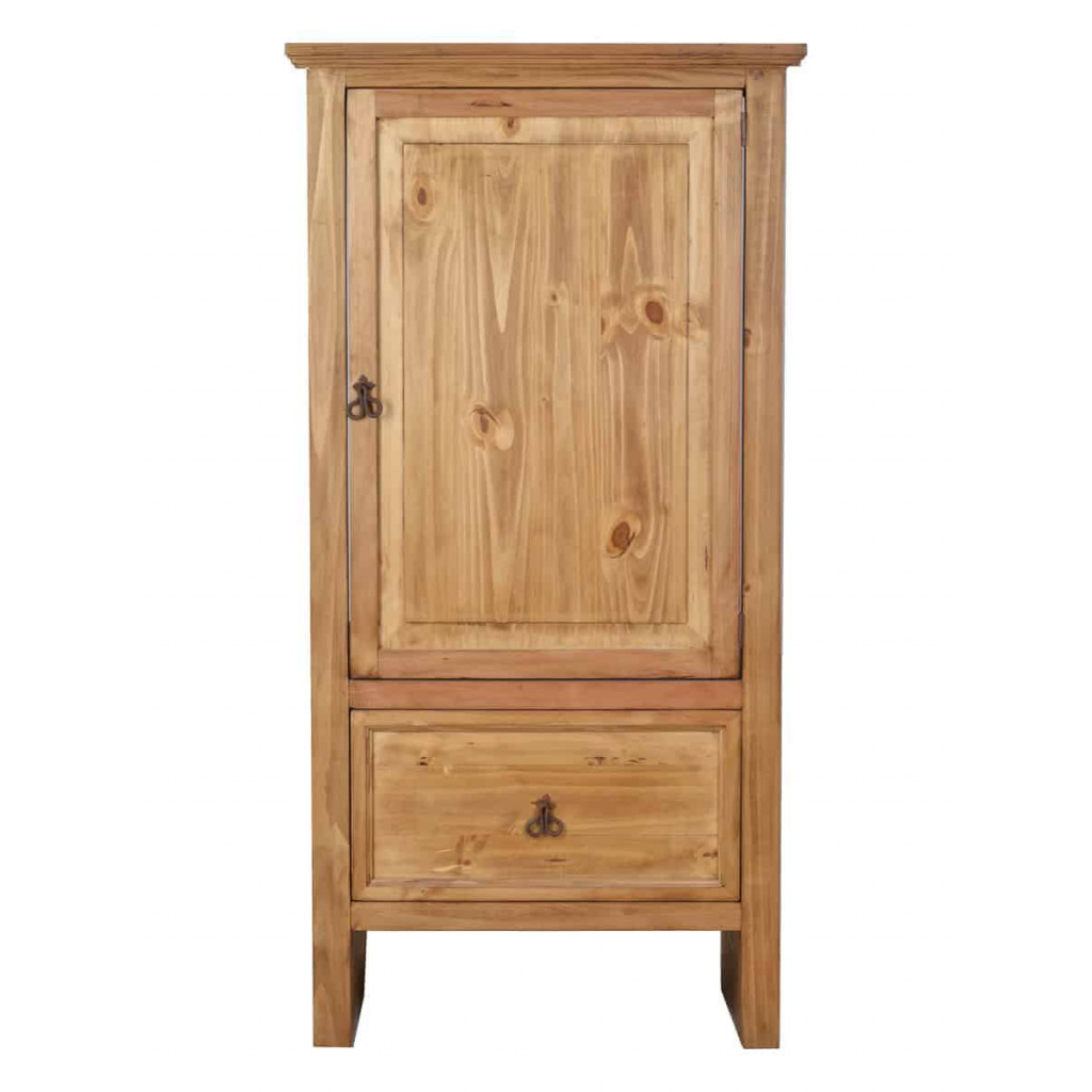 Hochschrank Mexico Möbel Landhaus Massivholz Pinie Honig