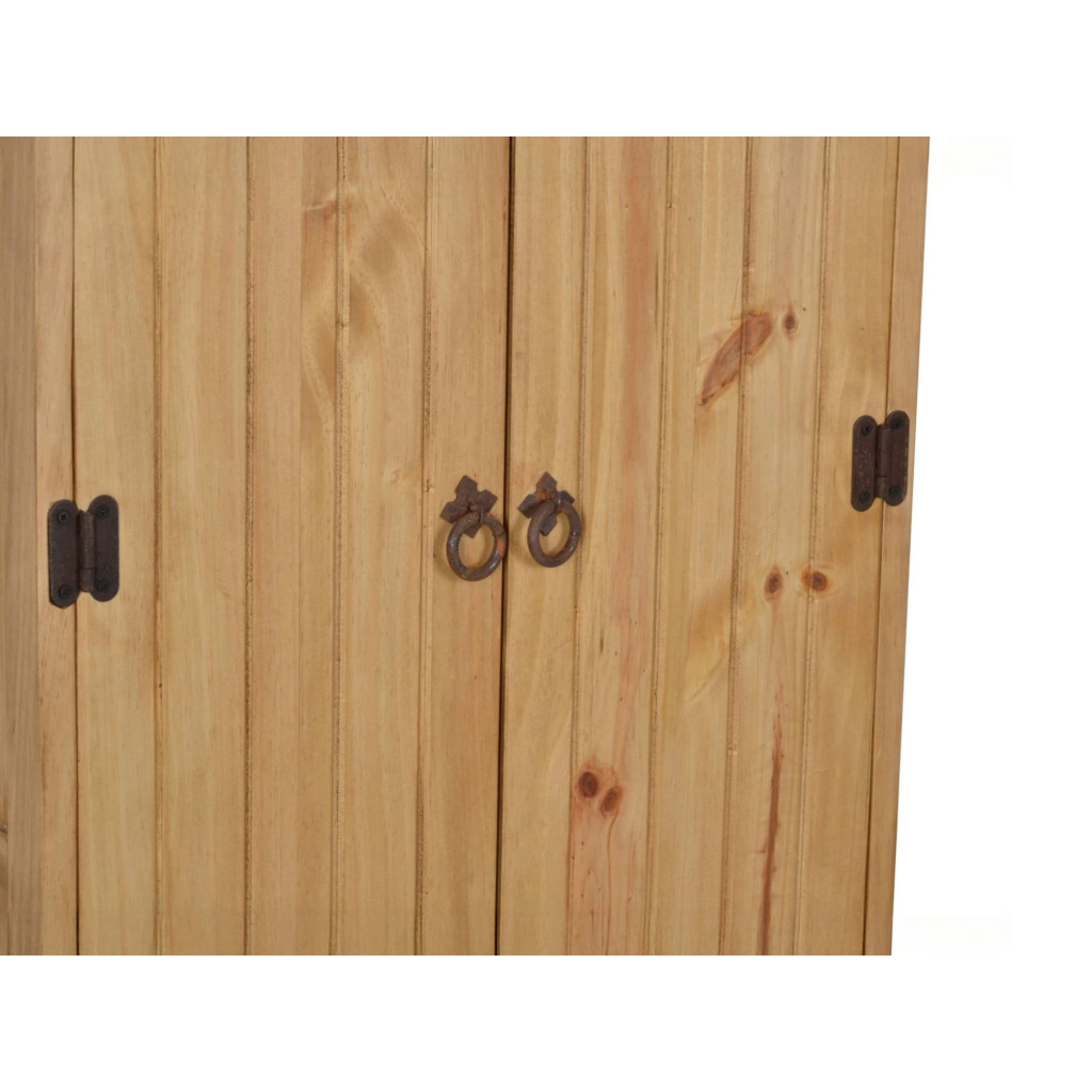 Hochschrank Mexico Möbel Landhaus Massivholz Pinie Honig