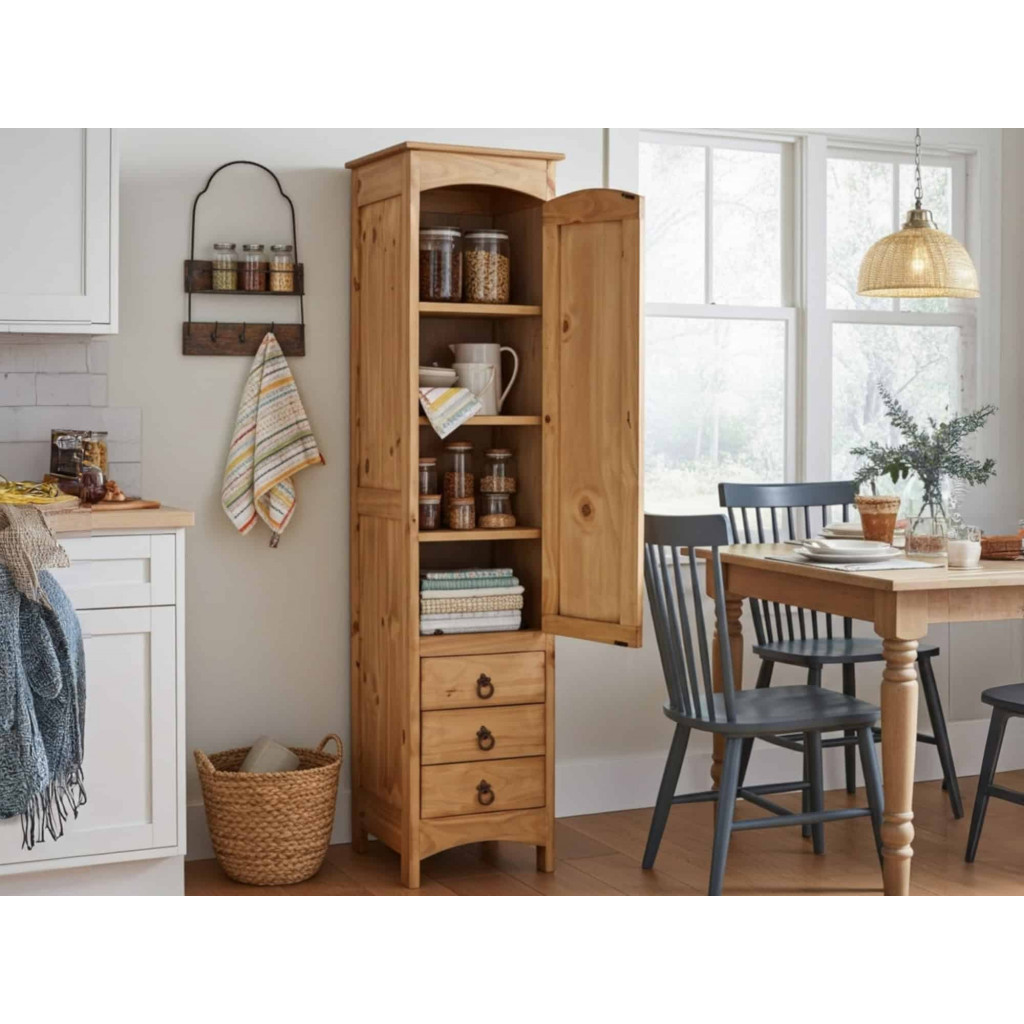 Hochschrank Mexico Möbel Landhaus Pinie Honig