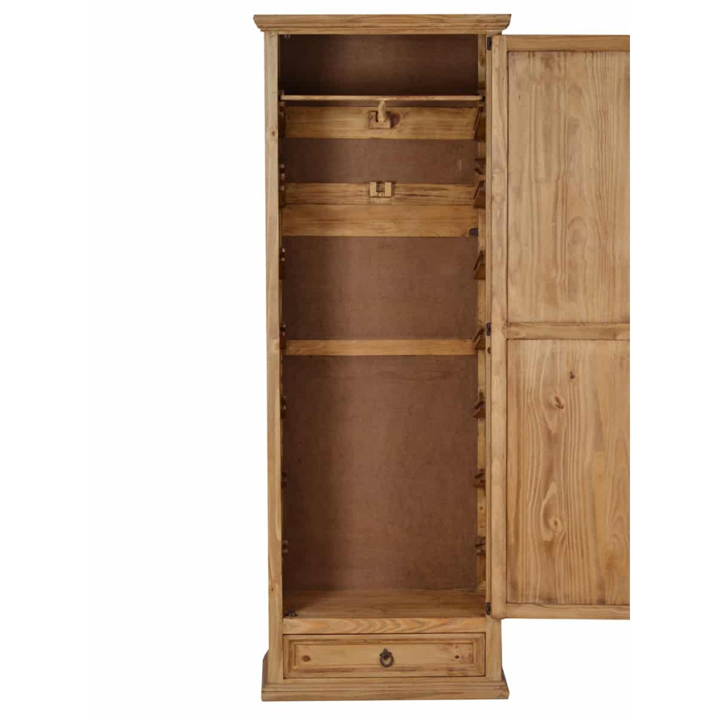 Kleiderschrank Mexico Möbel Landhaus Pinie Honig