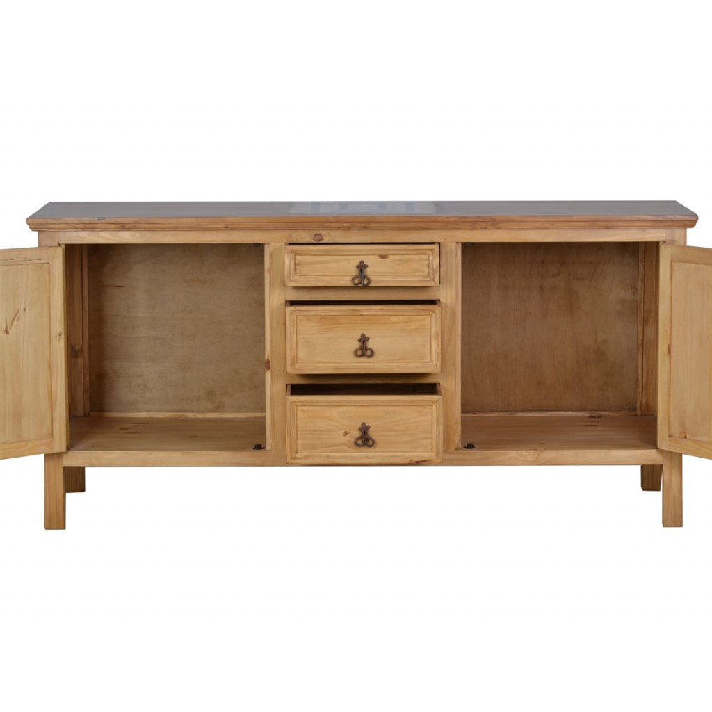 Küchenmodul Mexico Möbel Landhaus Massivholz Pinie Honig