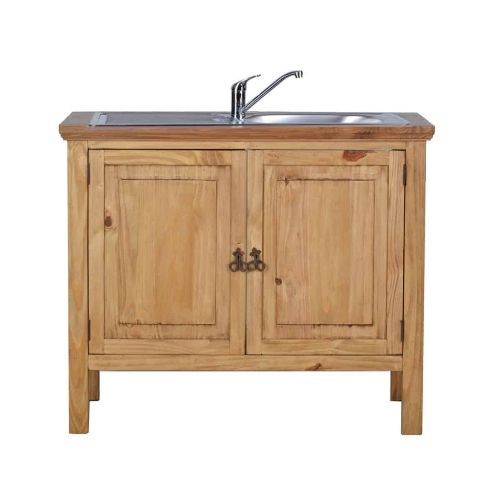 Küchenmodul Mexico Möbel Landhaus Pinie Honig