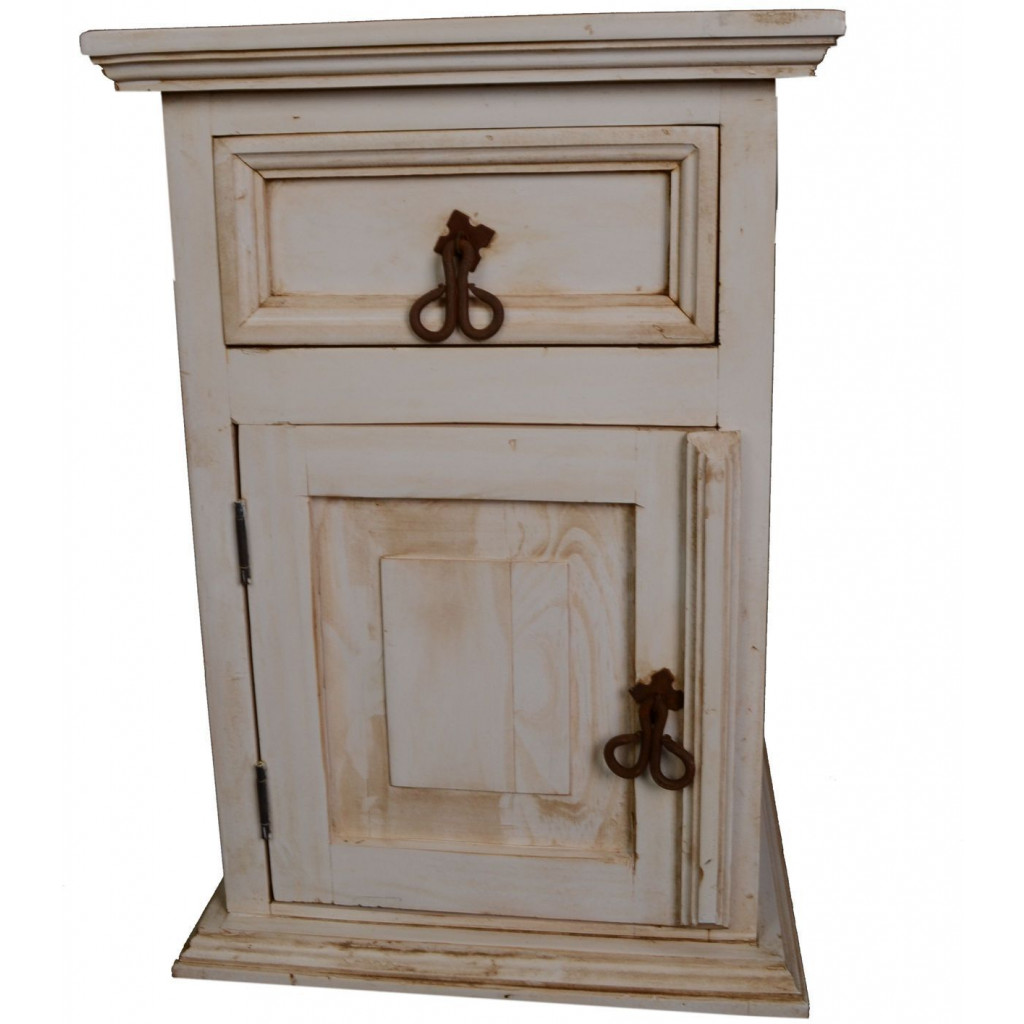 Nachttisch Mexico Möbel Landhaus Pinie Weiß