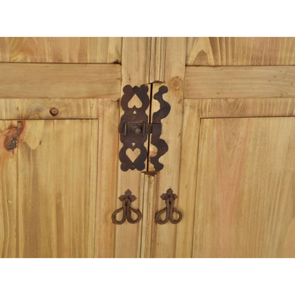 Schrank Mexico Möbel Landhaus Massivholz Pinie Honig