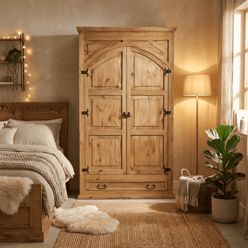 Schrank Mexico Möbel Landhaus Massivholz Pinie Honig