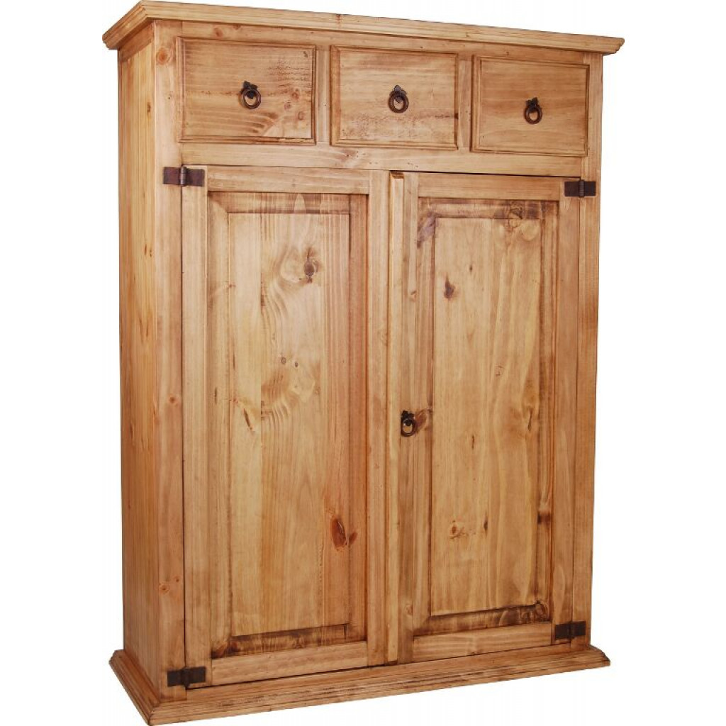Schuhschrank Mexico Möbel Landhaus Massivholz Pinie Honig
