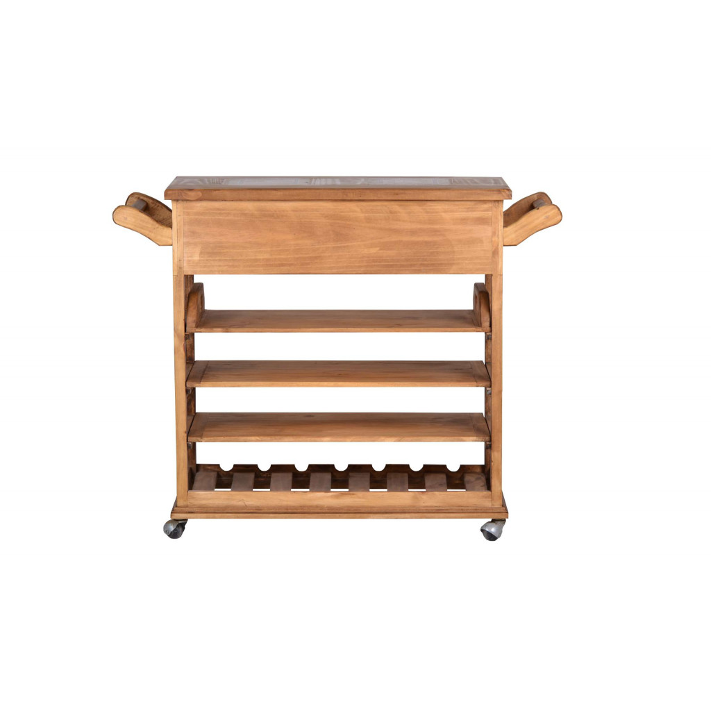 Servierwagen Mexico Möbel Landhaus Pinie Honig