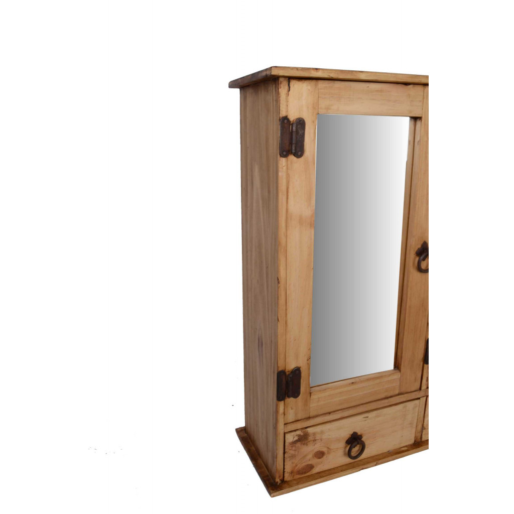 Spiegelschrank Mexico Möbel Landhaus Pinie Honig