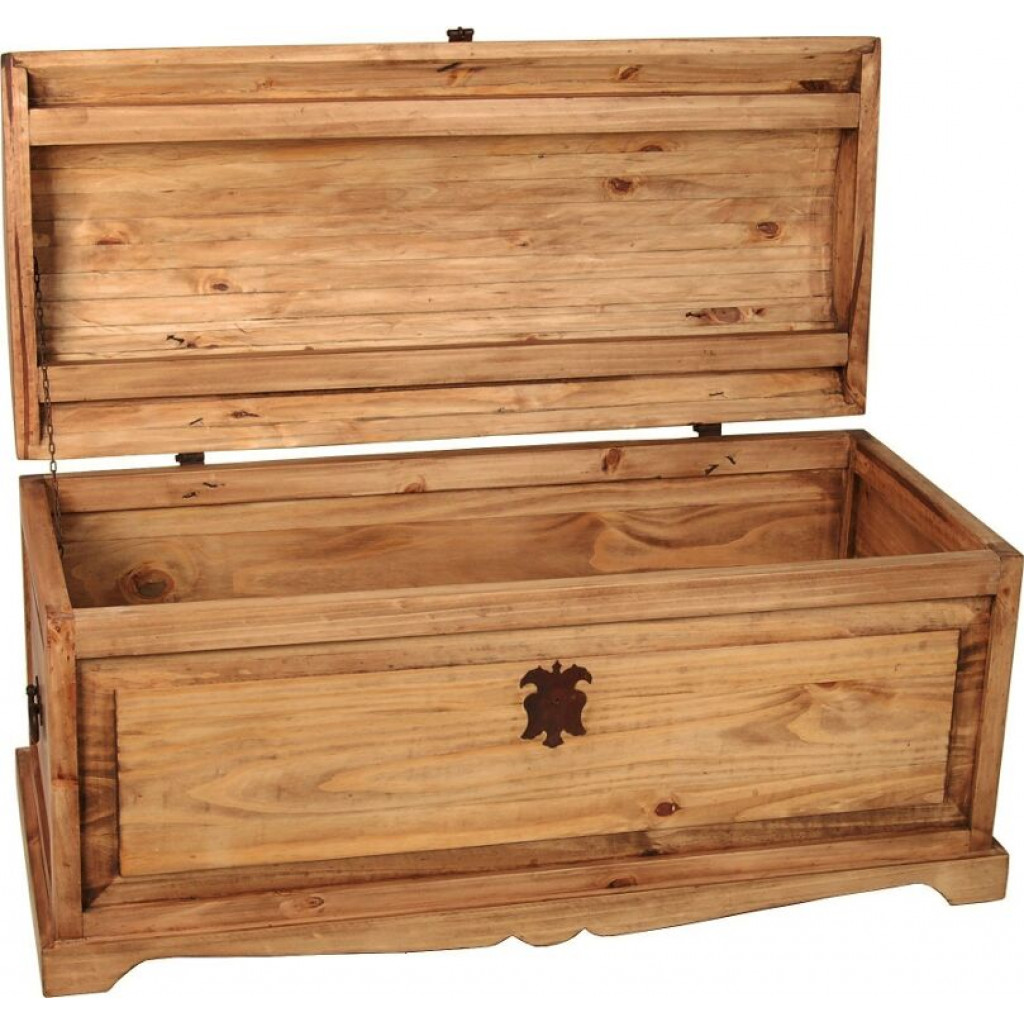 Truhe Mexico Möbel Landhaus Pinie Honig