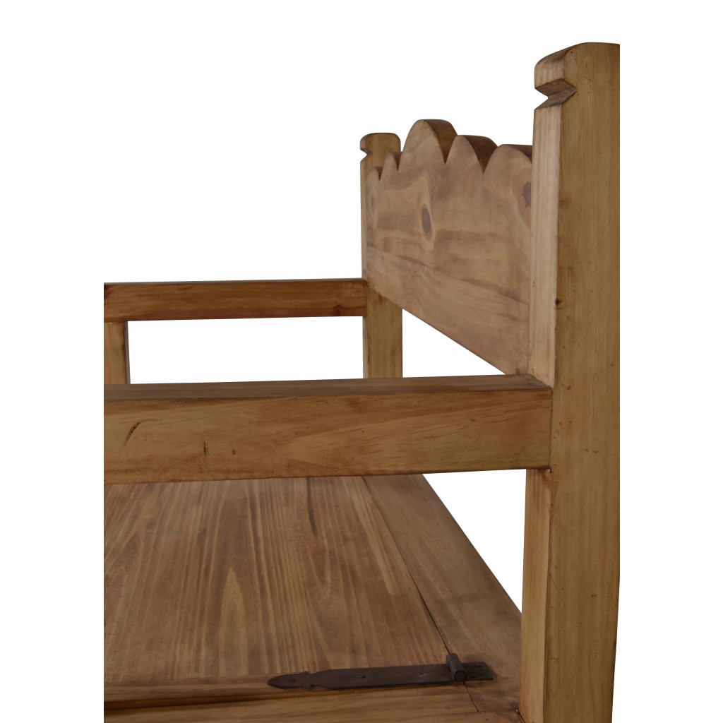 Truhenbank Mexico Möbel Landhaus Pinie Honig