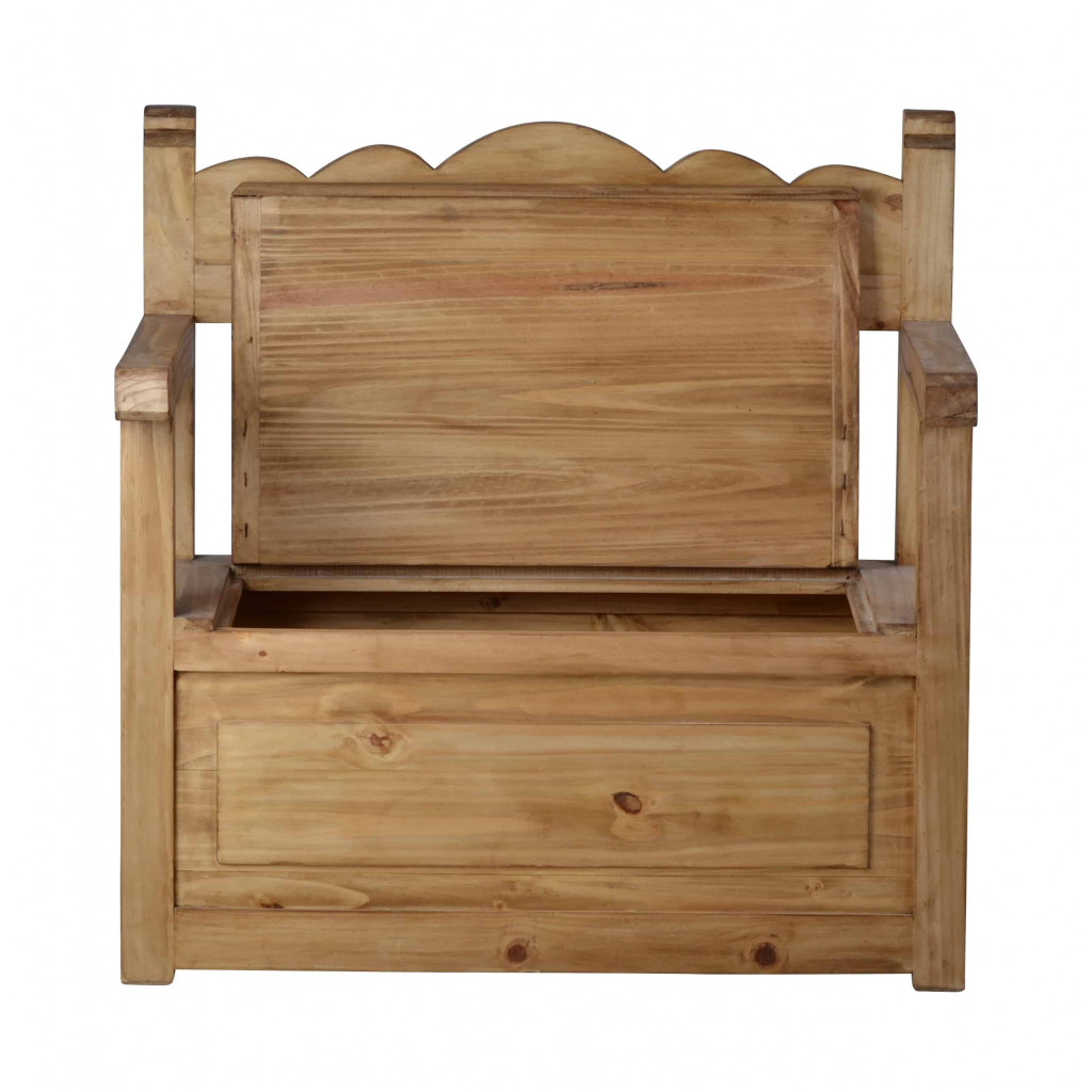 Truhenbank Mexico Möbel Landhaus Pinie Honig
