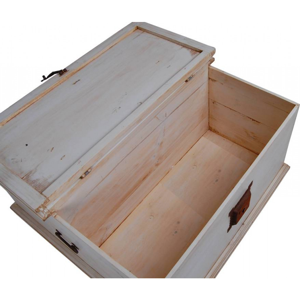 Truhentisch Mexico Möbel Landhaus Pinie Weiß