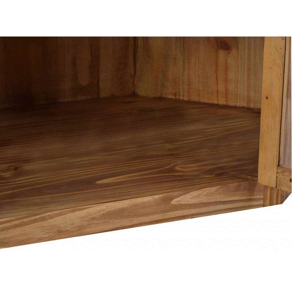 TV-Kommode Mexico Möbel Landhaus Glas Massivholz Pinie Honig