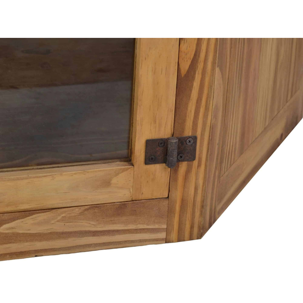 TV-Kommode Mexico Möbel Landhaus Glas Massivholz Pinie Honig