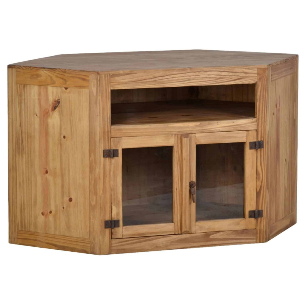 TV-Kommode Mexico Möbel Landhaus Glas Massivholz Pinie Honig