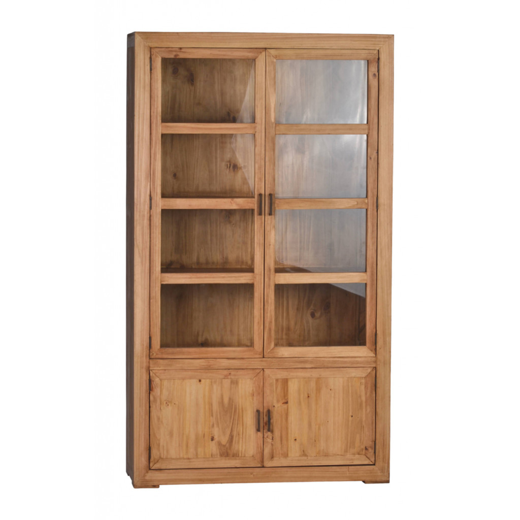 Vitrine Mexico Möbel Landhaus Pinie Honig