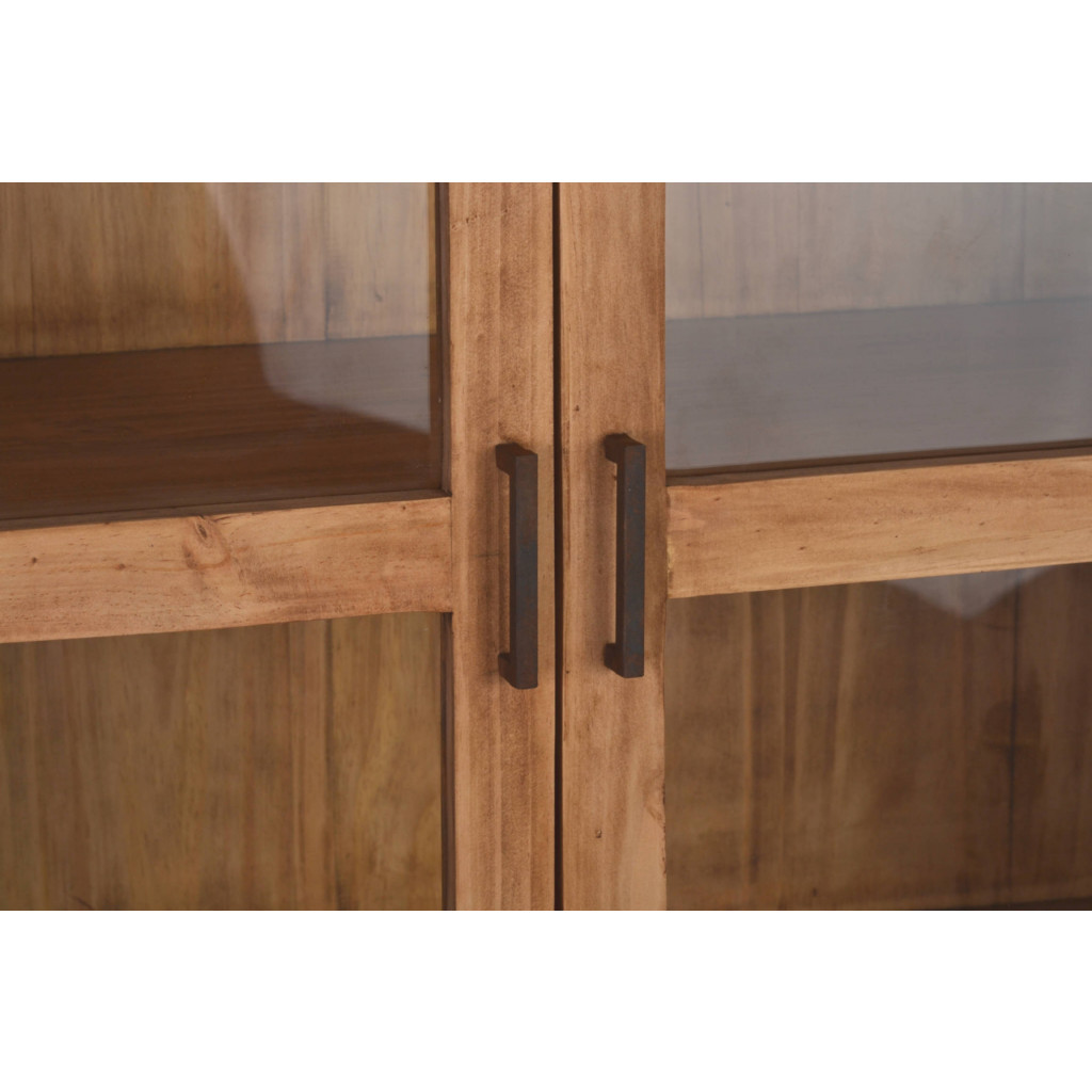 Vitrine Mexico Möbel Landhaus Pinie Honig