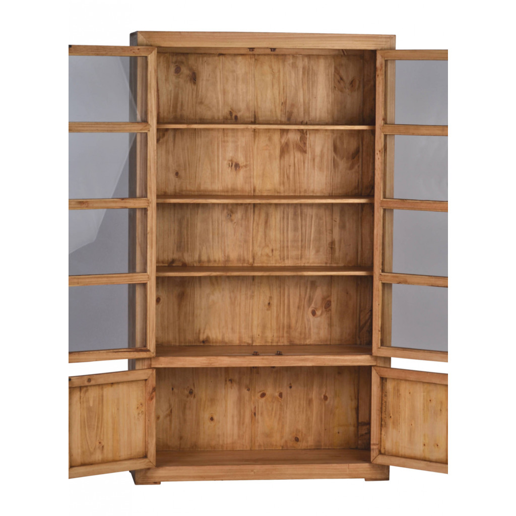 Vitrine Mexico Möbel Landhaus Pinie Honig