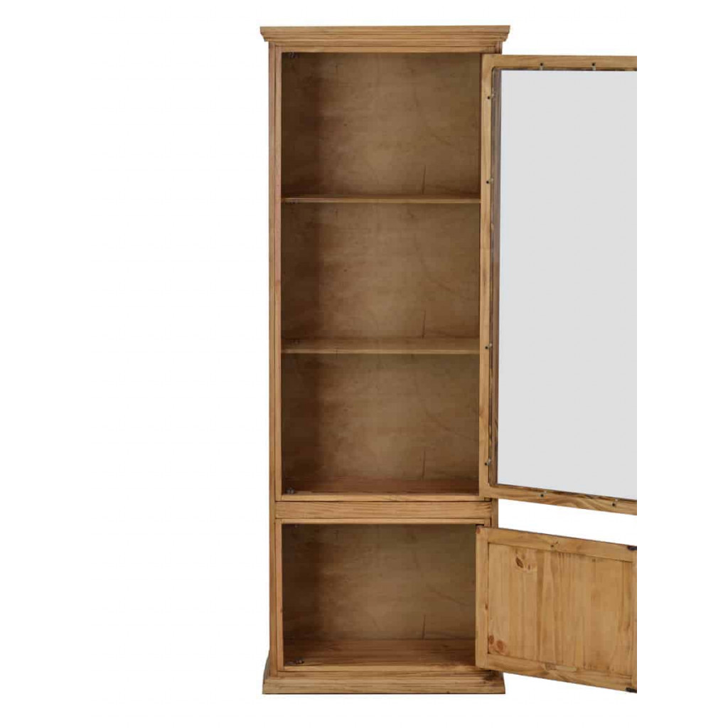 Vitrine Mexico Möbel Landhaus Pinie Honig