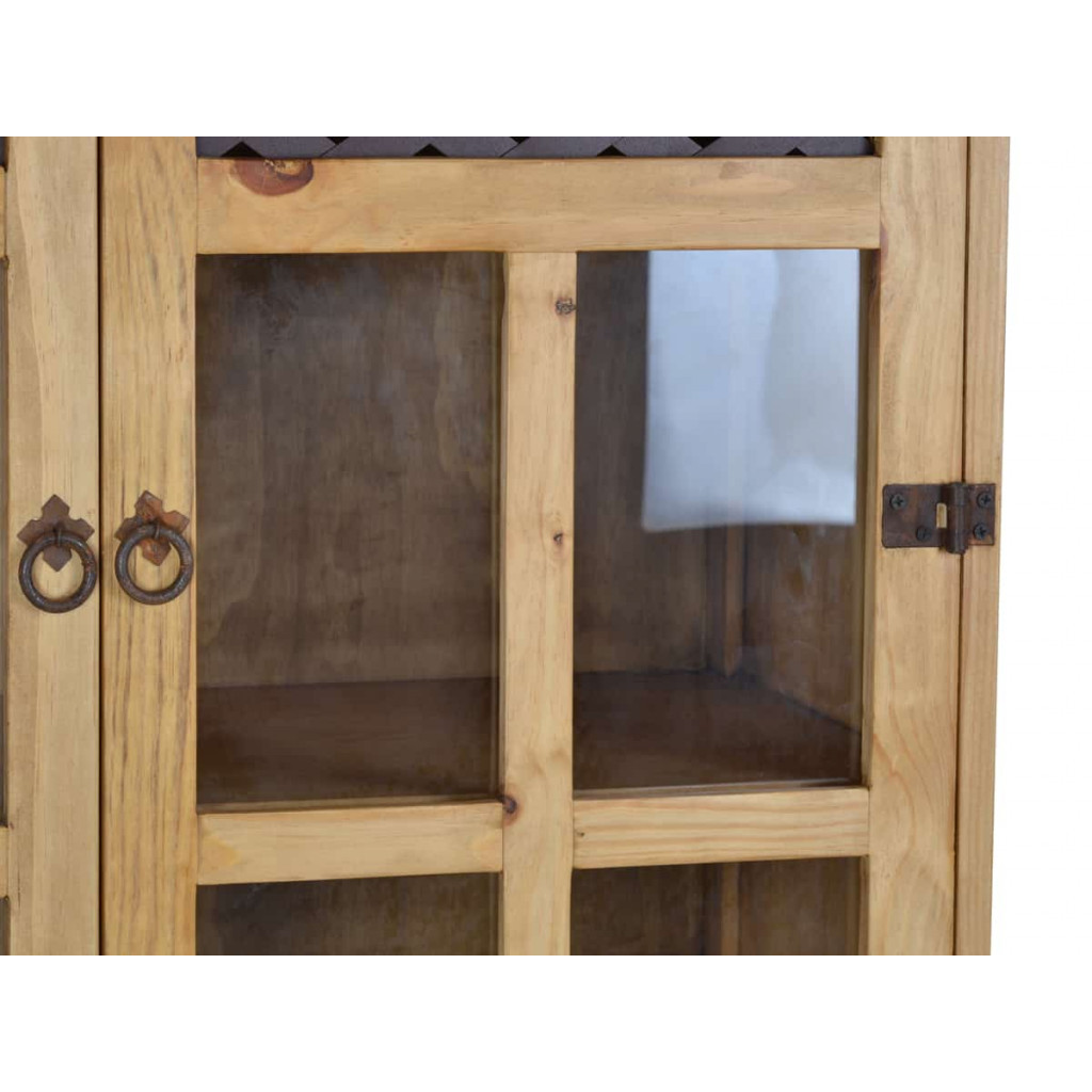 Vitrine Mexico Möbel Landhaus Pinie Honig