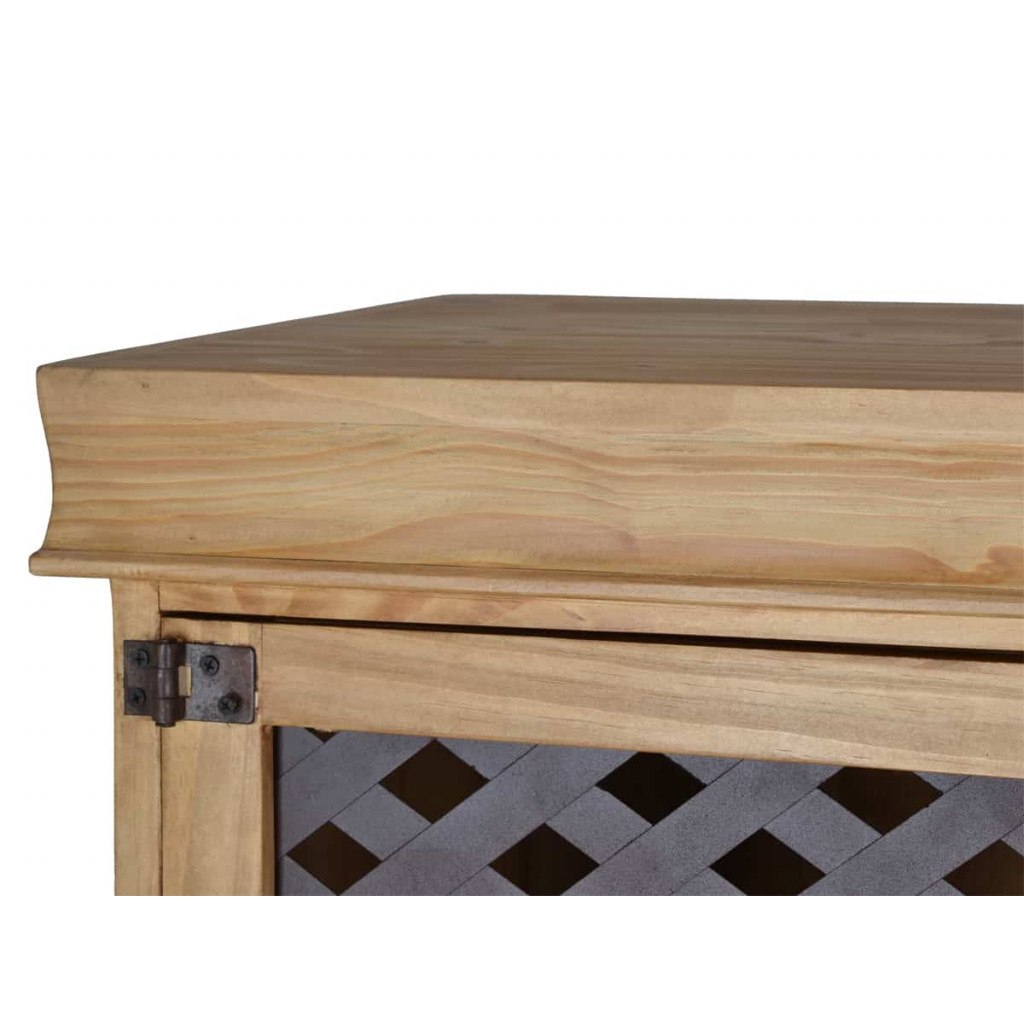 Vitrine Mexico Möbel Landhaus Pinie Honig