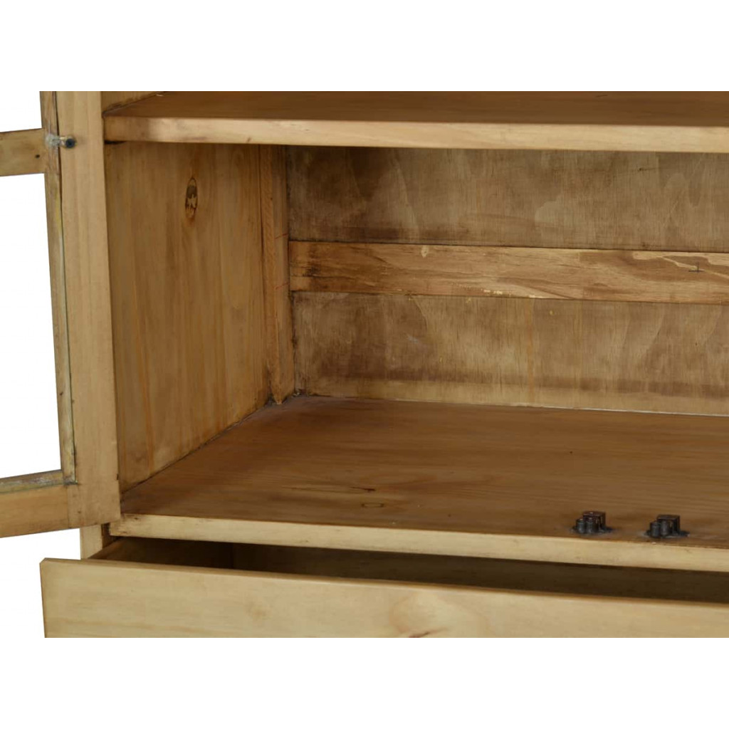 Vitrine Mexico Möbel Landhaus Pinie Honig