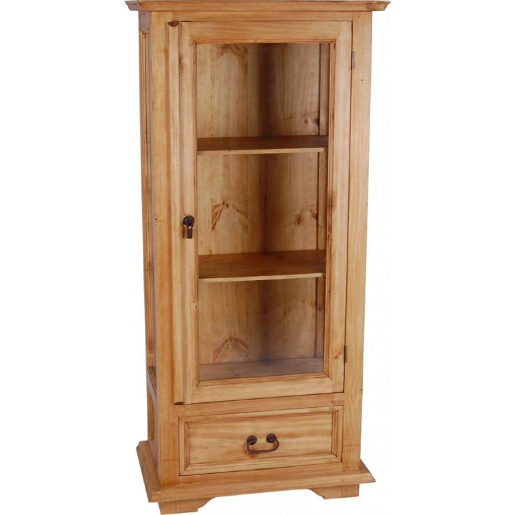 Vitrine Mexico Möbel Landhaus Pinie Honig