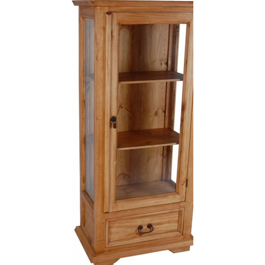 Vitrine Mexico Möbel Landhaus Pinie Honig