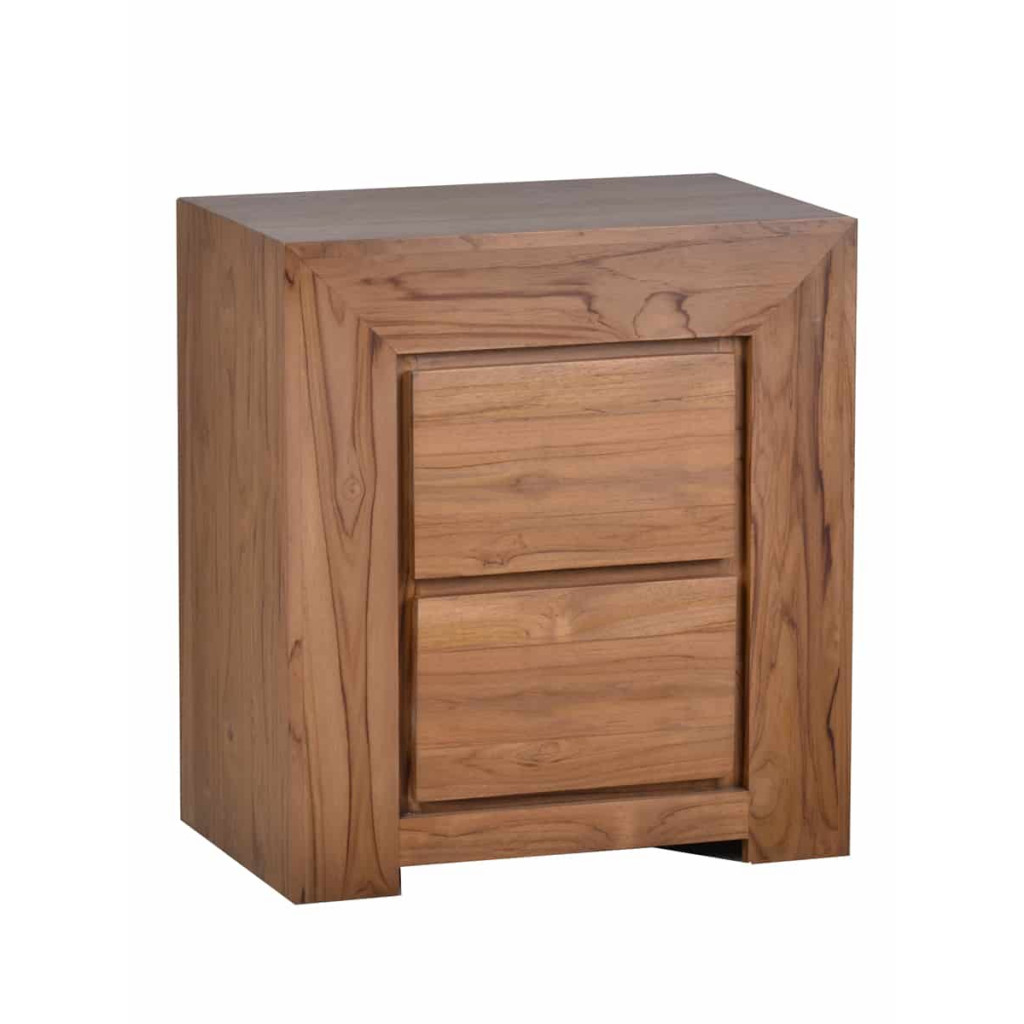 Nachttisch Maharaja Modern Teak Dunkelbraun