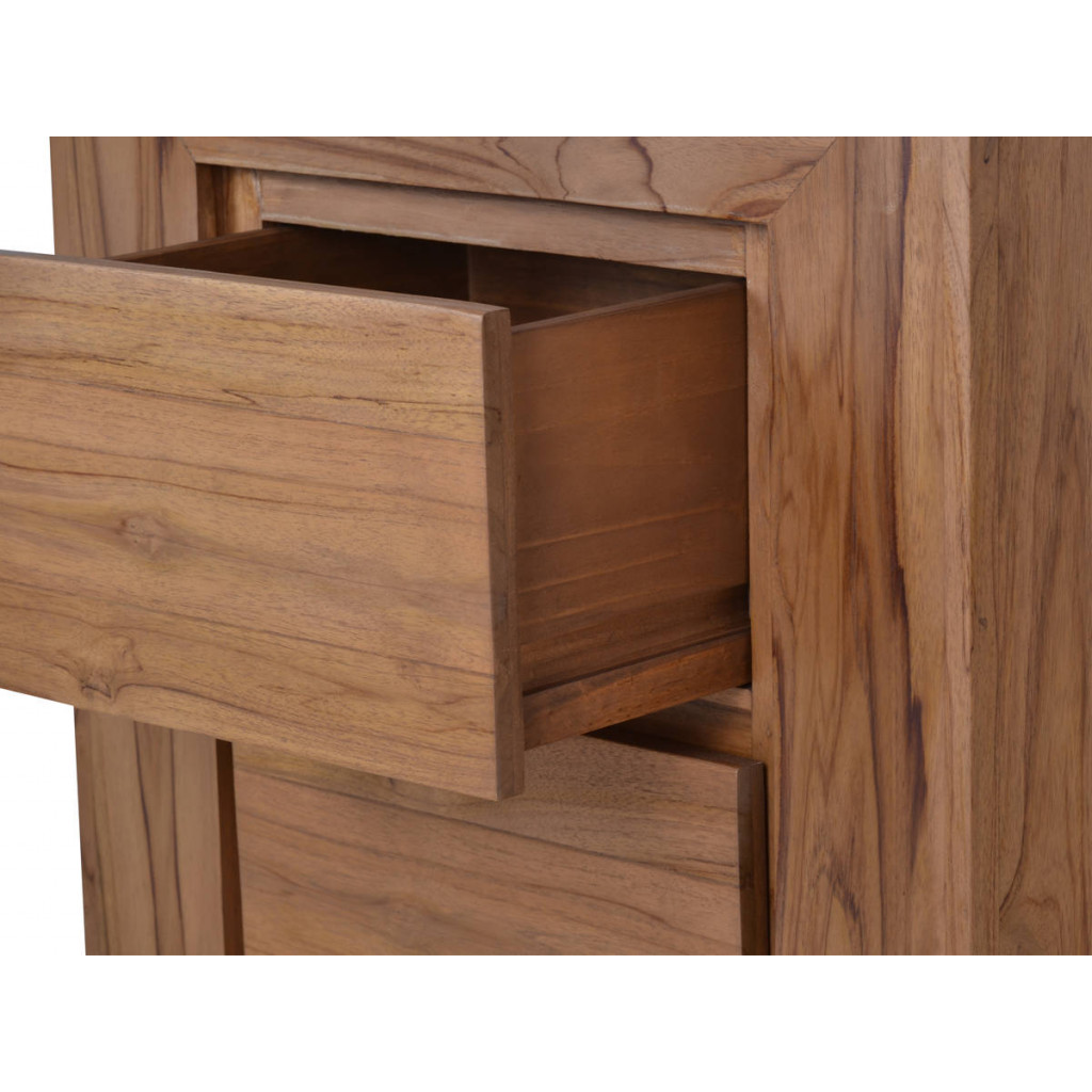 Nachttisch Maharaja Modern Teak Dunkelbraun